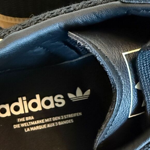 Adidas Originals Samba OG Core Black and Cream Magic beige leather Sneakers 10 - Picture 10 of 11